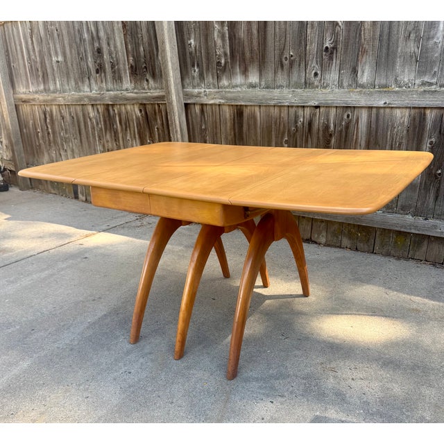 Heywood Wakefield Extension Dining Table For Sale In Denver - Image 6 of 10