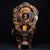 Late 19th Century Large Carved Faux Horn Bodhisattva on Dragon Sculpture For Sale - Image 4 of 10