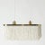 “Fringe” ceiling lamp by Hans-Agne Jakobsson, made with a rectangular brass and acrylic glass frame. Drapes of textile...