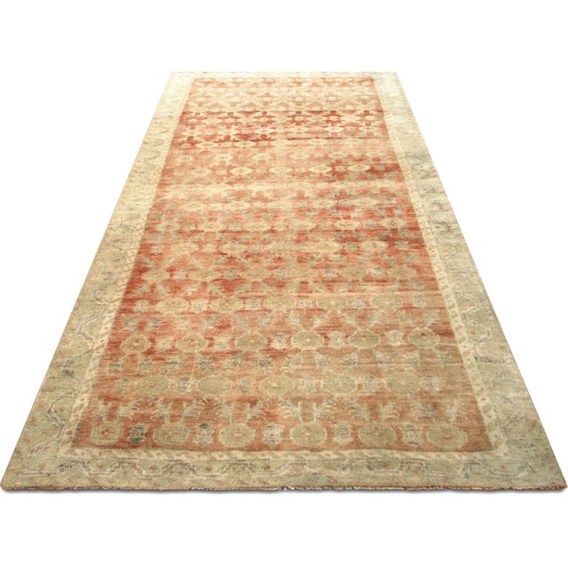 1960s Turkish Oushak Rug For Sale In Los Angeles - Image 6 of 6