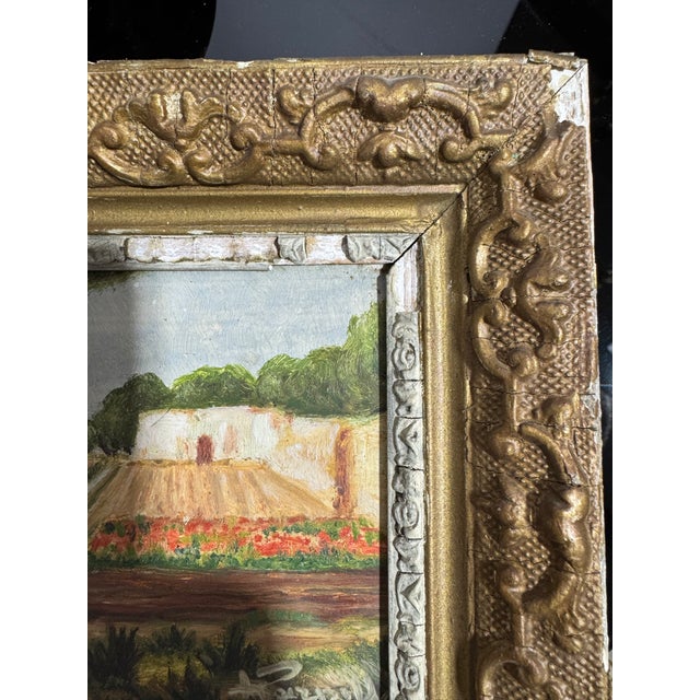 Vintage Miniature French Country Painting For Sale - Image 12 of 15