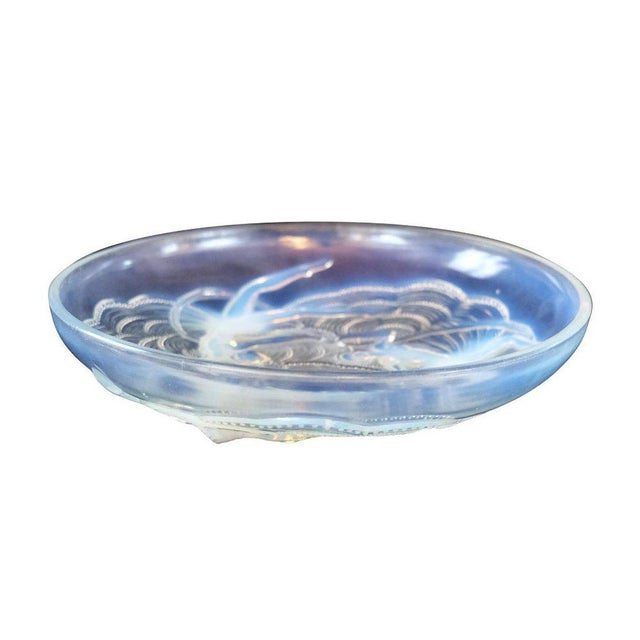 Art Deco Glass Bowl from Verly’s France, 1930s For Sale - Image 6 of 6