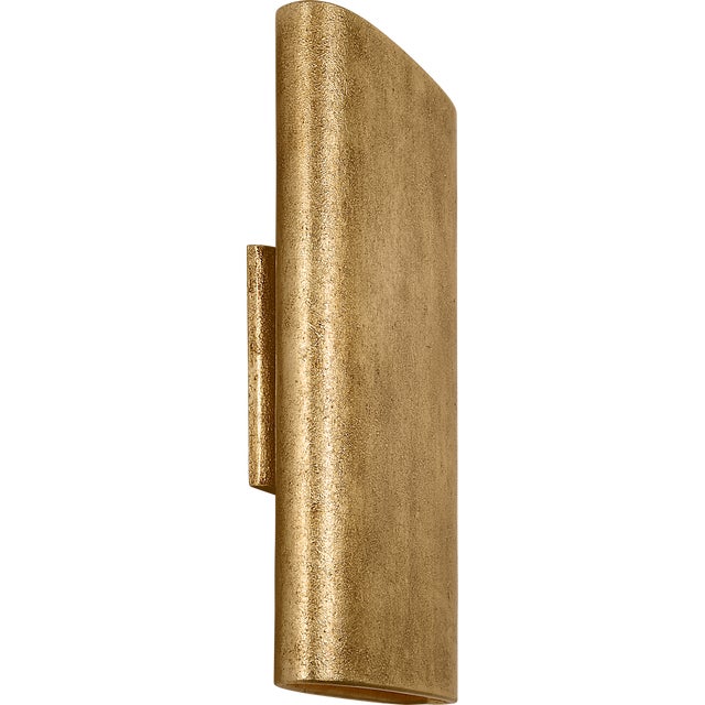 Metal Kelly Wearstler for Visual Comfort Signature Lotura 12" Pocket Sconce in Museum Gild For Sale - Image 7 of 14
