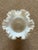 Vintage Fenton Art Glass 6" Tall Opalescent Hobnail Vase Ruffled Top Circa 1960's For Sale - Image 4 of 12