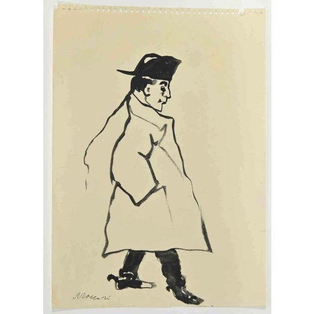 Napoleon is a watercolor Drawing realized by Mino Maccari (1924-1989) in the 1960s. Hand-signed on the lower. Good...