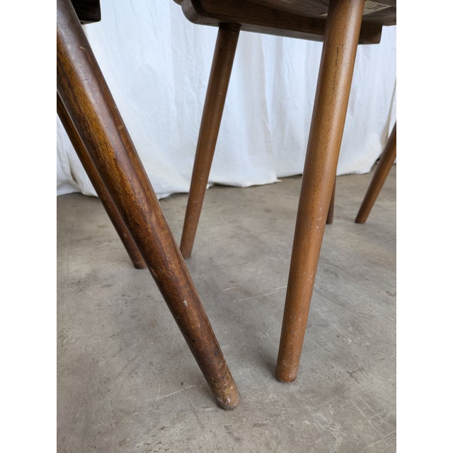 Vintage Windsor Dining Chairs from Stol Kamnik, 1970s, Set of 4 For Sale - Image 12 of 18