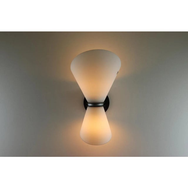 1980s Mid-Century Modern Murano Glass Wall Lamp For Sale - Image 9 of 13