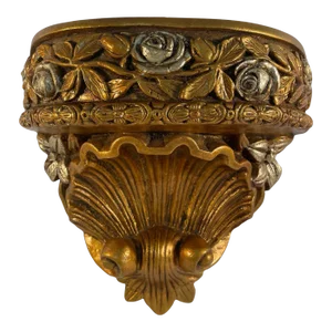 1970s Jaru Decorative Gilded Wall Jardiniere Planter Bracket