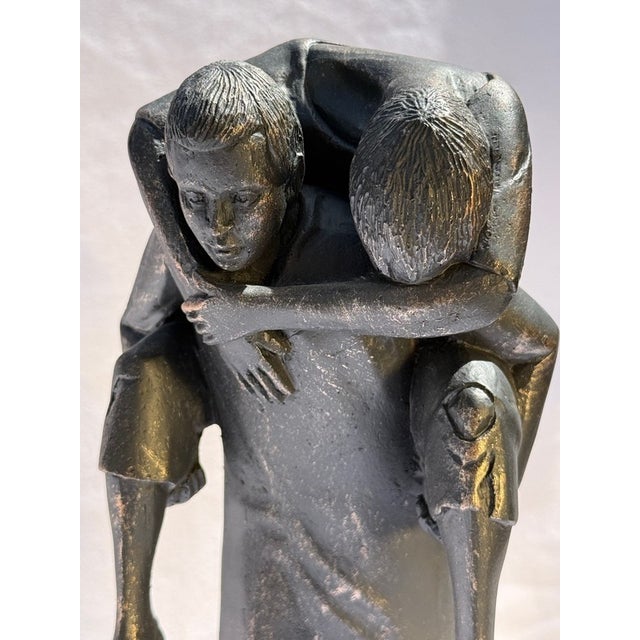 Early 20th Century Aimé Jules Dolou (French 1838-1902) Attr. Sculpture Statue "L Enfant Du Travail", Paris Fooundry Stamp For Sale - Image 14 of 17