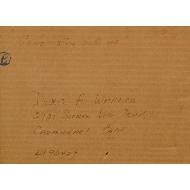 Seated Nude Figure by Doris Ann Warner For Sale - Image 4 of 5