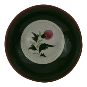 Mid Century Stangl Pottery Thistle Pattern Handcrafted 10" Serving Bowl