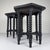 Baroque Small Antique Early 20th Century Hexagonal Walnut Side Tables with Turned Bobbin Legs, Italy, Set of 2 For Sale - Image 3 of 18