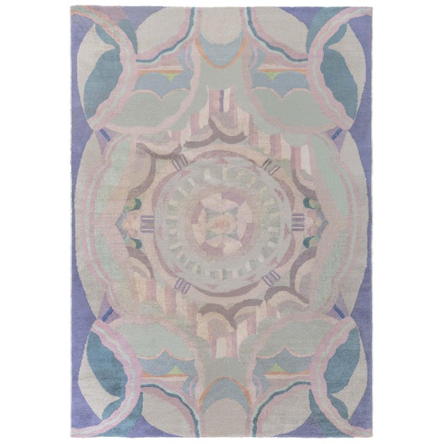 Doris Leslie Blau Vintage French Art Deco Rug For Sale