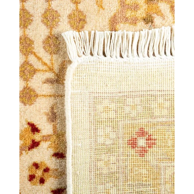 2000 - 2009 Mogul, One-of-a-Kind Hand-Knotted Area Rug in Ivory, 6' 1" x 9' 1" For Sale - Image 5 of 8