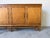 Mid-Century Modern Vintage Ficks Reed Palm Beach Faux Bamboo Wood Sideboard With Brass Pulls For Sale - Image 3 of 12