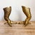 Mid-Century Modern Pair of Midcentury Brass Talon Candlestick Holders For Sale - Image 3 of 12