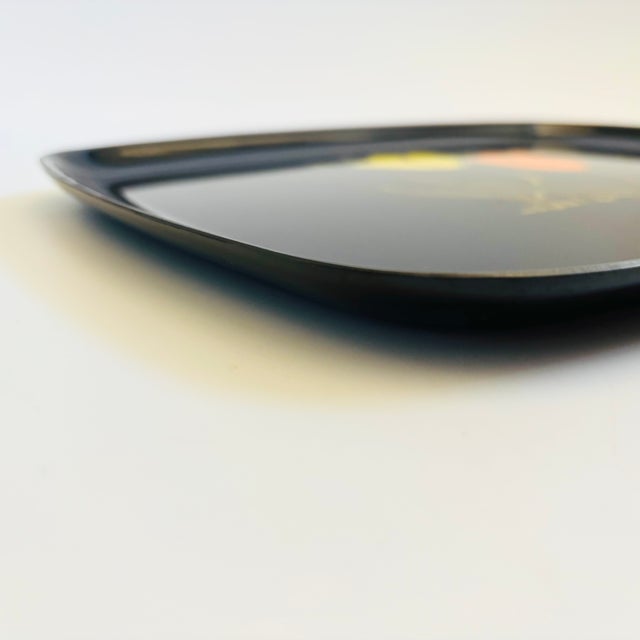 Plastic Vintage Couroc Tulip Tray For Sale - Image 7 of 9