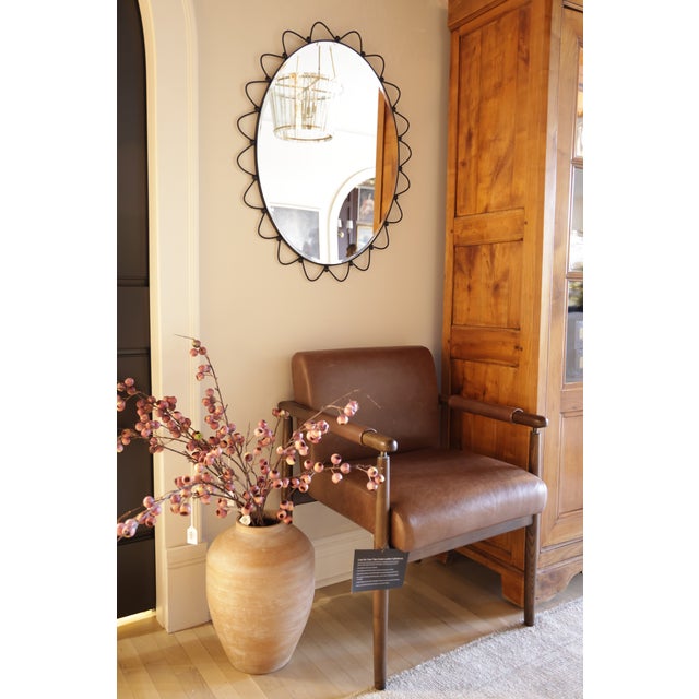 Cooper Classics x Park and Oak Sienna Metal Loop Wall Mirror For Sale - Image 6 of 6