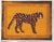 Cleo Plowden Leopard Cheetah Expressionist Minmalist Tan Gldenrod Sienna Original Painting Cleo Plowden For Sale - Image 4 of 5