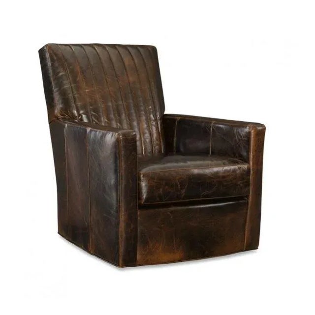 Pair of Malcolm Swivel Chairs Hand made, and hand crafted in Hickory, NC, this amazing club chair is the perfect chair for...