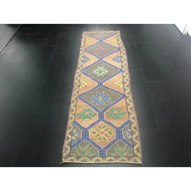 Handmade Kilim runner rug in Turkish Anatolia cicim kilim, Vintage kilim Rug, Turkish Vintage kilim Vintage Anatolian...