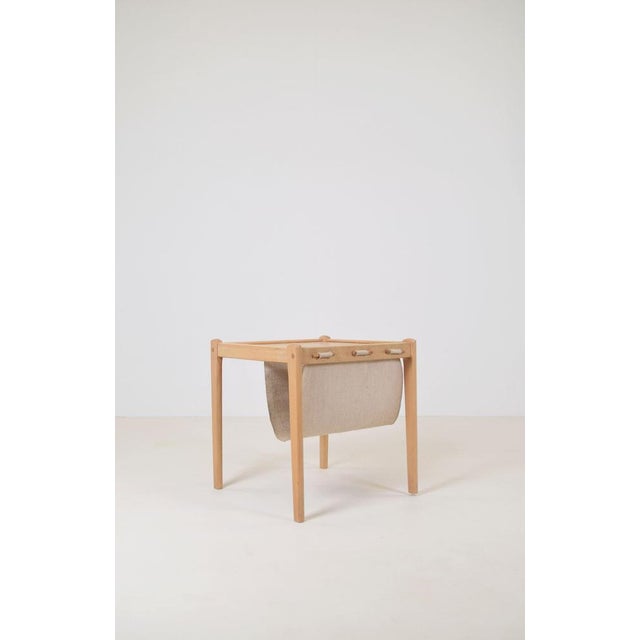 Danish Side Table with Magazine Holder by S.P. Jensen for BRDR Furbo, 1960s For Sale - Image 4 of 10