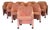 Vintage Fabric Armchairs, 1980s, Set of 10 For Sale