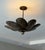 Mid-Century Modern Antique Brass Floral Pendant Light Fixture, Handmade Flower Ceiling Light For Sale - Image 3 of 12