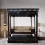 An Exquisite 19th Century Chinese Canopy Bed! This extraordinary 19th century Chinese canopy bed, a truly exceptional...