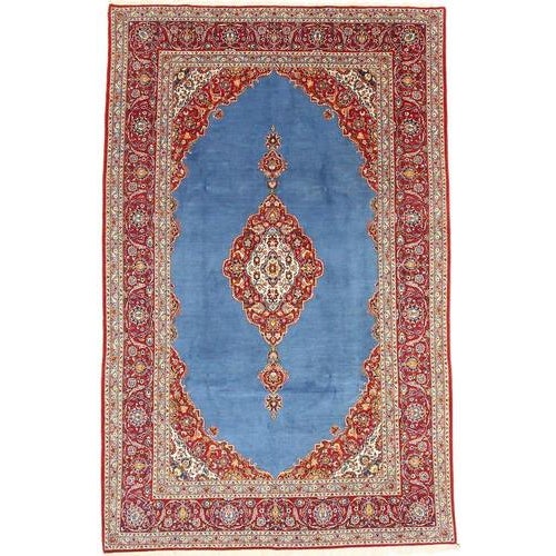 Hand-knotted Keshan Oriental rug | Knot density: approx. 225.000/m² | Material: Wool/Cotton | Size: 354 x 237 cm |...