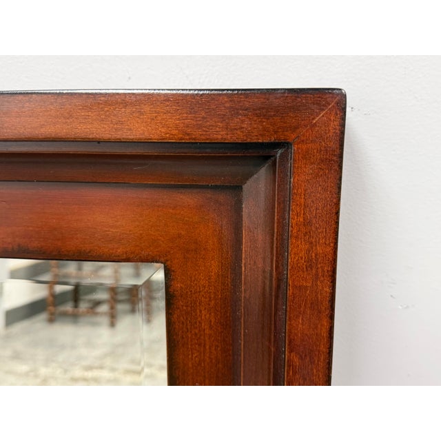 2000 - 2009 Omexey Home Furnishings Cherry Wood Wall Mirror For Sale - Image 5 of 12