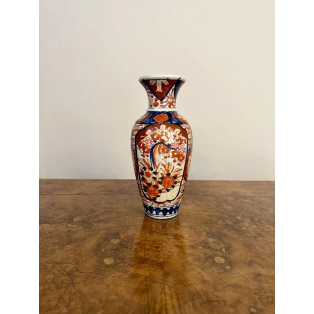 1900 - 1909 Antique Japanese Imari Vase, 1900s For Sale - Image 5 of 7