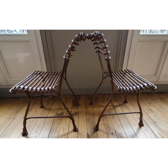 Garden Tables and Chairs, 1890s, Set of 4 For Sale - Image 10 of 15