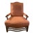 Rush Seat Upholstered Back Lounge Chair, Attributed to John Cottrell For Sale