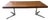 Large Vintage Executive Desk in Walnut and Chrome in the style of Florence Knoll, 1970s For Sale