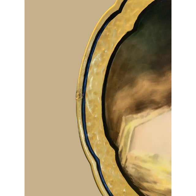 Chestnut 19th C Royal Vienna 11” Hand Painted Asti’s “Beauty” Portrait Charger Dated 1904 For Sale - Image 8 of 9