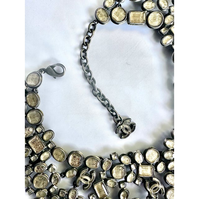 2010 Chanel Necklace Cruise Gripoix Goossens CC Double C Bib Collar Runway For Sale - Image 12 of 12