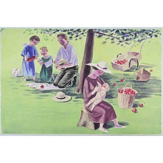 Jan Knap, In the Countryside, Lithograph, 1999 For Sale