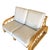 Mid-Century Modern Rare Restored Museum Quality 3-Strand Rattan Settee, Paul Laszlo for Ficks Reed For Sale - Image 3 of 8