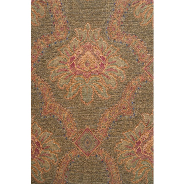 Late 20th Century Late 20th Century French Provincial Louis XV Style Carved Armchair by Thomasville With Antiqued Frame & Tapestry Upholstery For Sale - Image 5 of 10