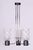 Black Mid-Century Chandelier in Chromed Steel and Glass by Drukov, Czech, 1970s For Sale - Image 8 of 11