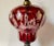 Early 20th Century Antique Red Bohemian Glass Lamp For Sale - Image 5 of 10