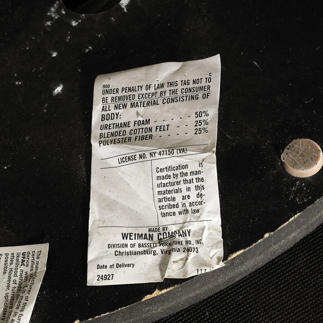 Pair of Powder Blue Mohair Velvet Swiveling "Nautilus" Chairs by Vladimir Kagan For Sale - Image 15 of 15