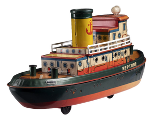 Tin Toy Tugboat, Japan, 1960s