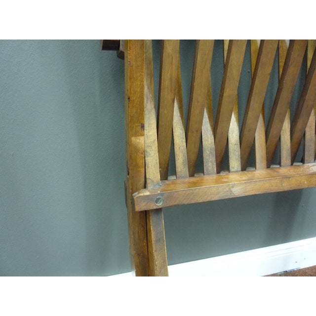 Biedermeier Folding Walnut Armchair, 1880s For Sale - Image 15 of 17