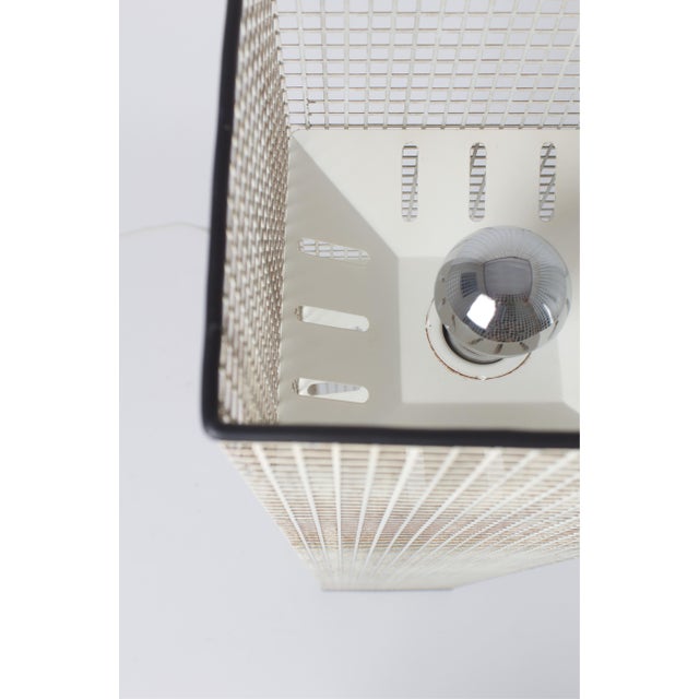 Vintage Metal Grid Floor Lamp by Estiluz, Spain, 1980s For Sale - Image 6 of 10