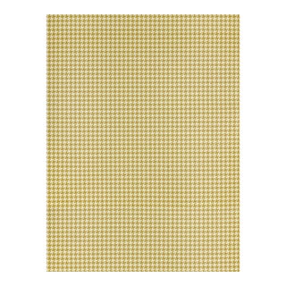 The House of Scalamandré Houndstooth Sisal Wallpaper, Maize For Sale