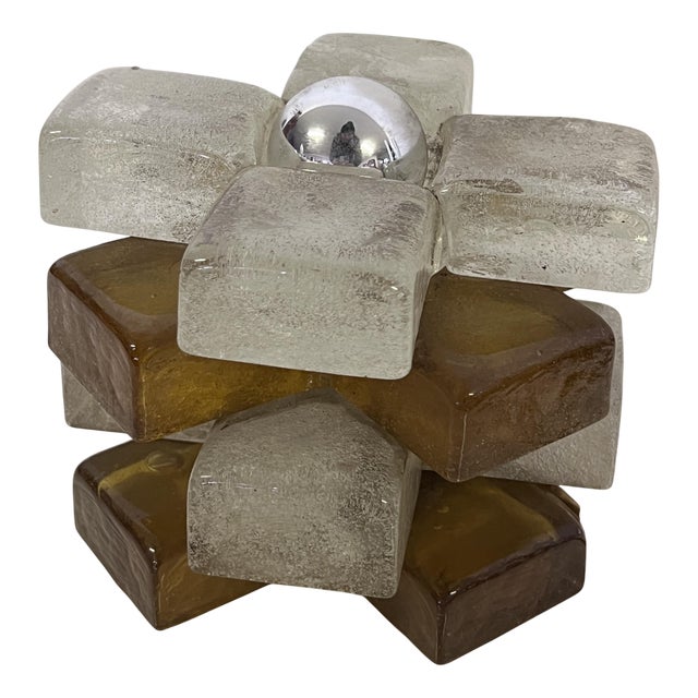 Glass Table Lamp by Albano Poli for Poliarte, 1970s For Sale