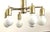 1970s Mid-Century Modern German Six-Light Polished Brass Ceiling Lamp, 1970s For Sale - Image 5 of 8