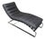 Bauhaus Style Leather Chaise Lounge Chair For Sale